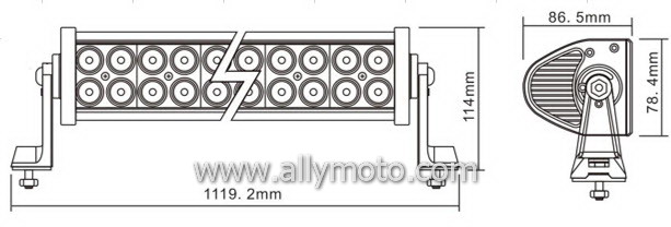 240W LED Light Bar 2005